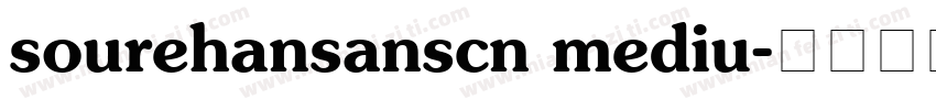 sourehansanscn mediu字体转换